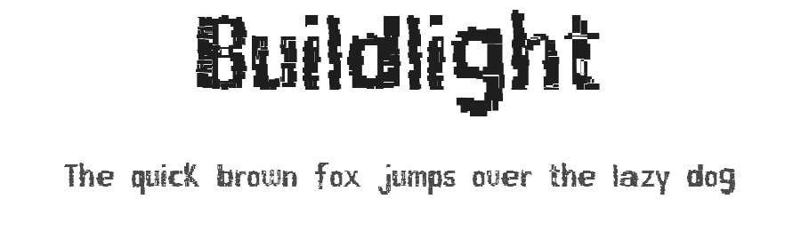 Buildlight by Jake Fraser Grousset — Decorative Font