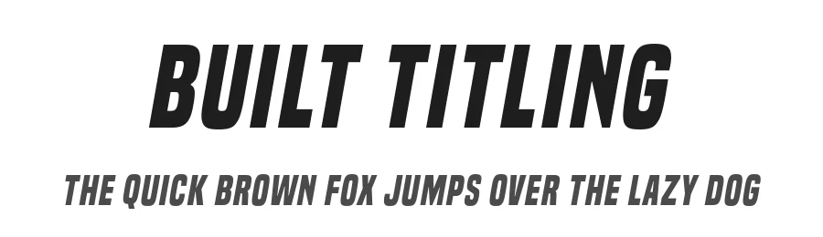 Built Titling