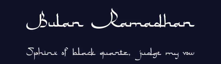 Bulan Ramadhan by Letterfly Studio — Decorative Font — thumbnail 2