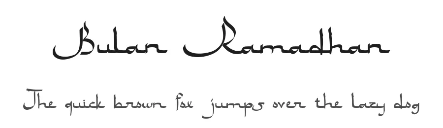 Bulan Ramadhan by Letterfly Studio β Decorative Font
