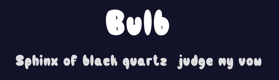 Bulb by LetterStock Std — Decorative Font — thumbnail 2