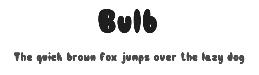 Bulb by LetterStock Std — Decorative Font