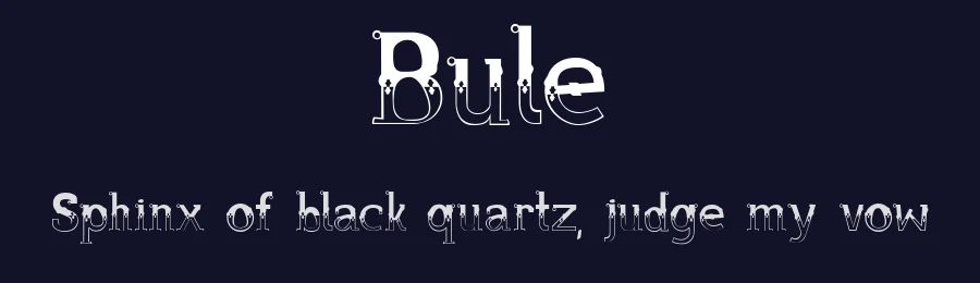 Bule by Felipe Rocha — Decorative Font — thumbnail 2