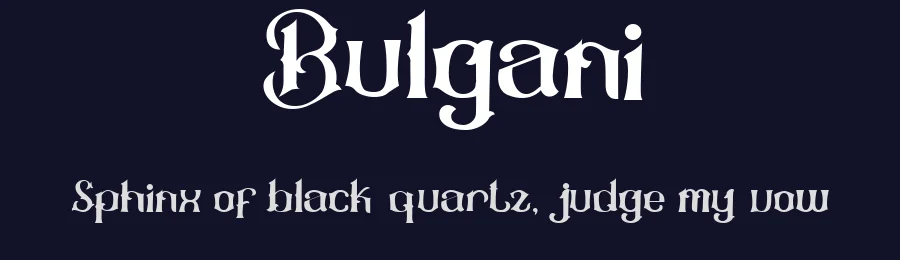Bulgani by Faras  Dina — Decorative Font — thumbnail 2