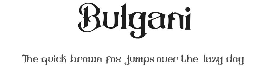 Bulgani by Faras Dina — Decorative Font