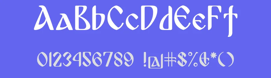 Bulgaria Moderna by alphadesigner — Blackletter Font — thumbnail 3