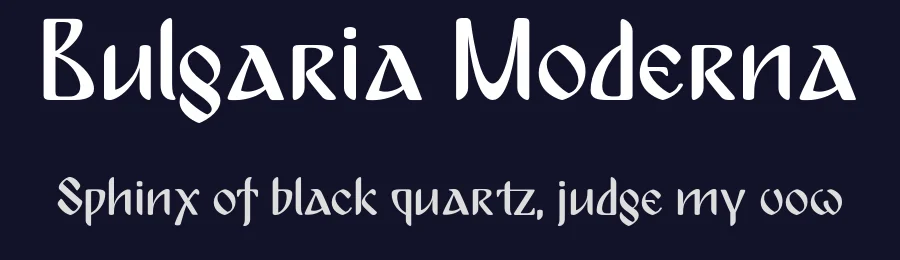 Bulgaria Moderna by alphadesigner — Blackletter Font — thumbnail 2