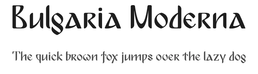 Bulgaria Moderna by alphadesigner — Blackletter Font