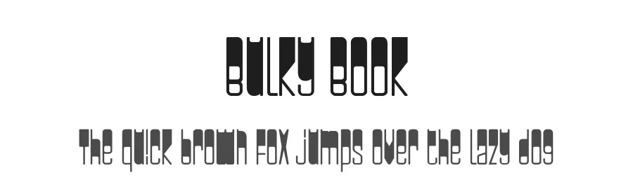 Bulky Book