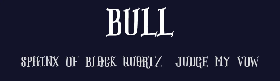 Bull by eddymumbles — Decorative Font — thumbnail 2