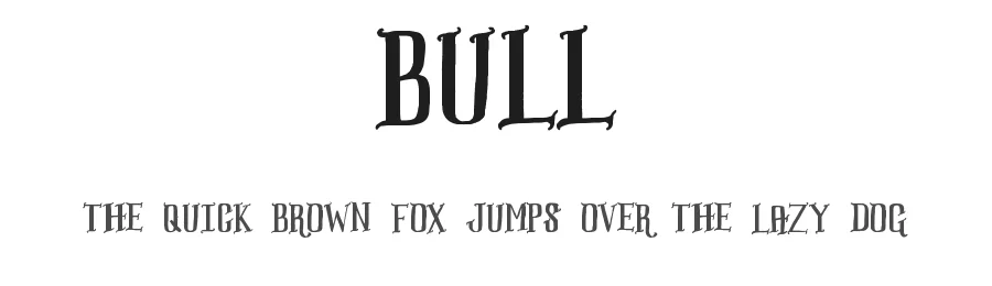 Bull by eddymumbles — Decorative Font