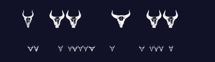 Bull Skulls by Vladimir Nikolic — Dingbats Font — thumbnail 2