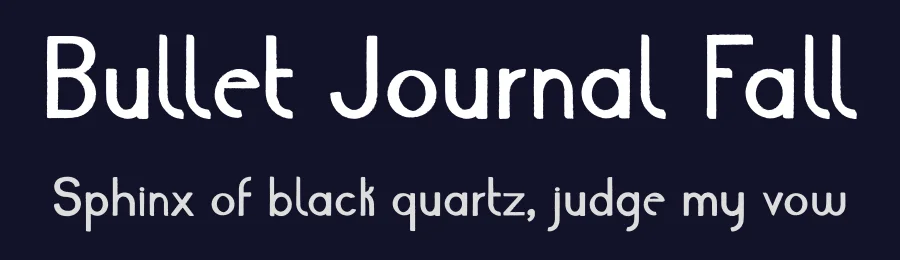 Bullet Journal Fall by InkCloudDesign — Sans Serif Font — thumbnail 2