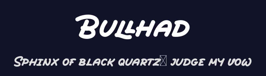 Bullhad by Susi Type — Decorative Font — thumbnail 2