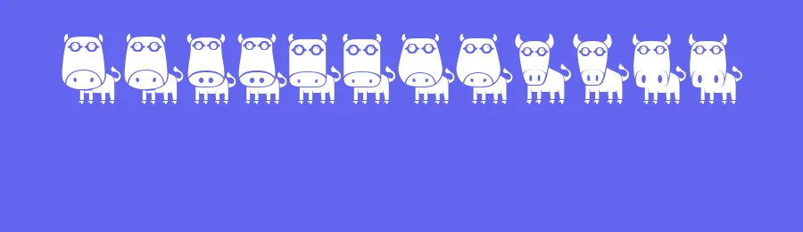 Bulls by Vladimir Nikolic — Dingbats Font — thumbnail 3