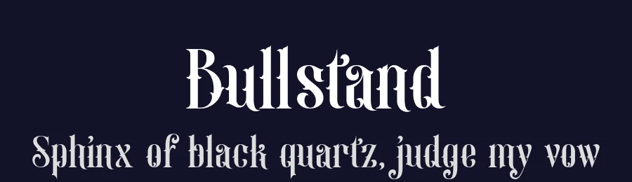 Bullstand by Alit Design — Decorative Font — thumbnail 2