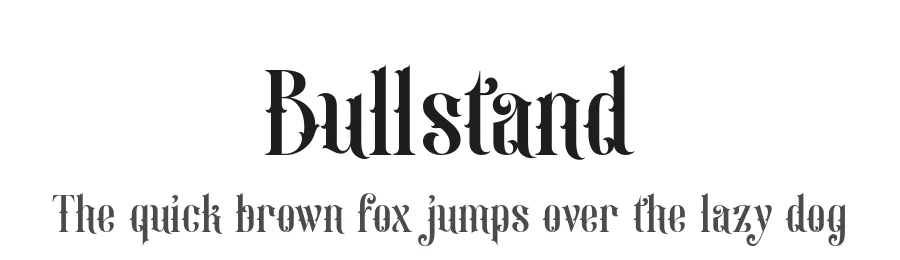 Bullstand by Alit Design — Decorative Font