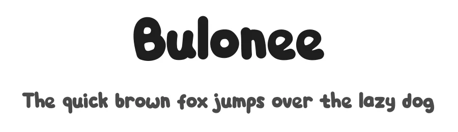 Bulonee by Tokokoo Studio — Decorative Font