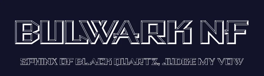 Bulwark NF by Nick's Fonts — Decorative Font — thumbnail 2