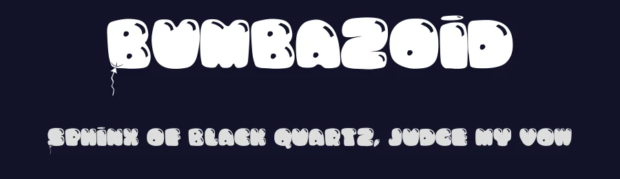 Bumbazoid by Boba Fonts — Decorative Font — thumbnail 2