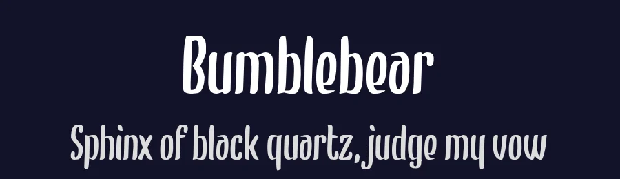 Bumblebear by Chequered Ink — Decorative Font — thumbnail 2