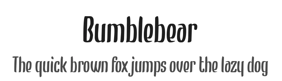 Bumblebear by Chequered Ink — Decorative Font