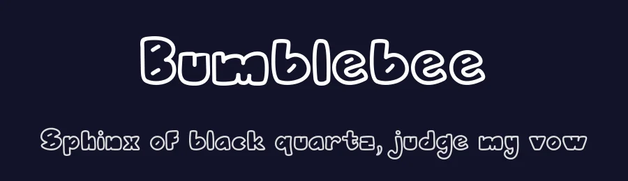 Bumblebee by Rabas Design — Decorative Font — thumbnail 2