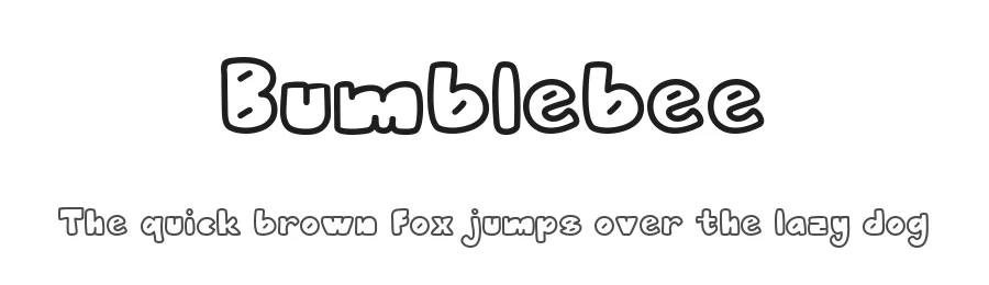Bumblebee by Rabas Design — Decorative Font