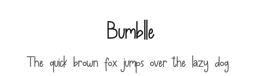 Bumblle by Imam Munandar — Decorative Font