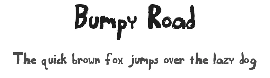 Bumpy Road by Bionic Type — Decorative Font