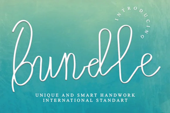 Bundle Font by GiaLetter — Script Handwritten Font