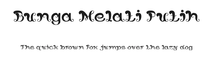 Bunga Melati Putih by weknow — Decorative Font