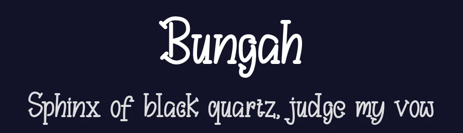 Bungah by Nur Solikh — Decorative Font — thumbnail 2