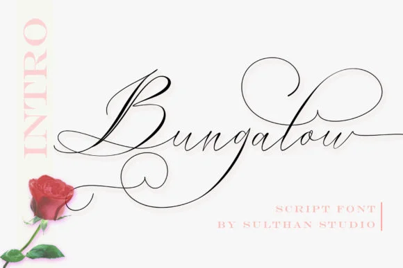 Bungalow Script Font by Sulthan Studio β Script Handwritten Font