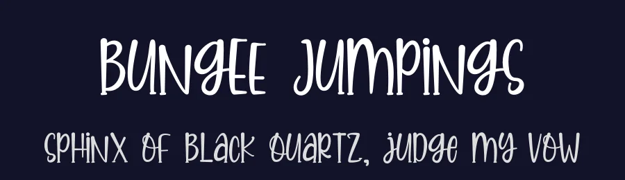 Bungee Jumpings by Supersemar Letter — Decorative Font — thumbnail 2
