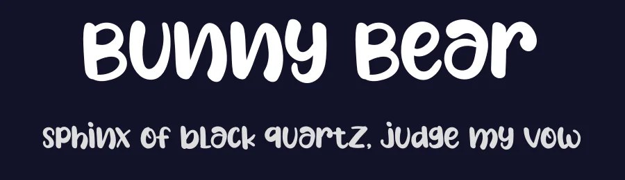 Bunny Bear by Erik Studio — Decorative Font — thumbnail 2