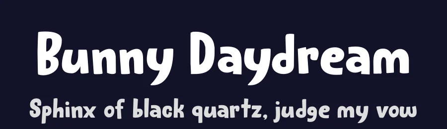 Bunny Daydream by Hanoded — Decorative Font — thumbnail 2