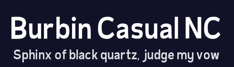 Burbin Casual NC by Jayvee Enaguas — Decorative Font — thumbnail 2