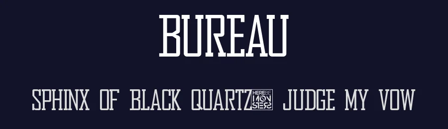 Bureau by Here Be Monsters — Serif Font — thumbnail 2