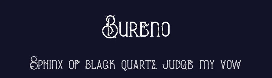 Bureno by Peter Olexa — Decorative Font — thumbnail 2