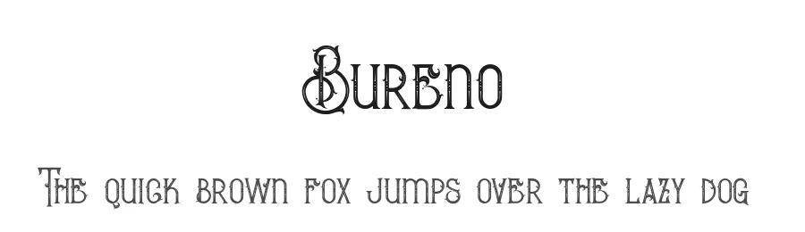 Bureno by Peter Olexa — Decorative Font