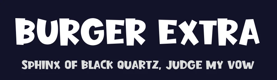 Burger Extra by Khurasan — Decorative Font — thumbnail 2