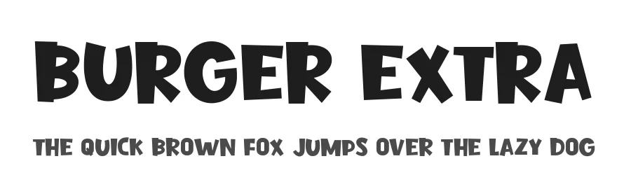 Burger Extra by Khurasan — Decorative Font