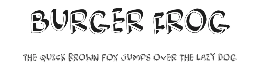 Burger Frog by Pizzadude โ Decorative Font