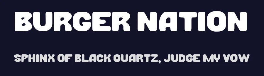 Burger Nation by Woodcutter — Decorative Font — thumbnail 2
