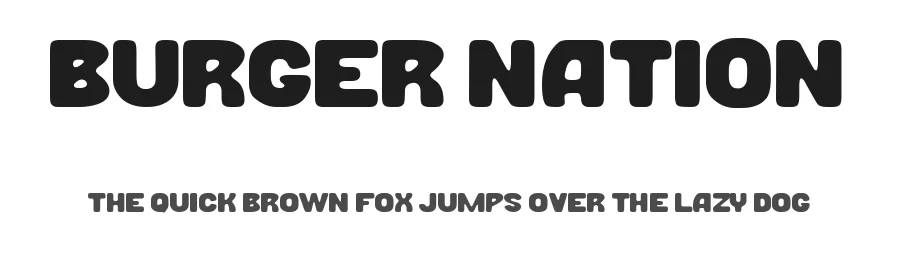 Burger Nation by Woodcutter — Decorative Font