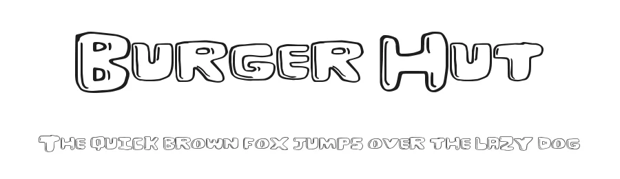 Burger Hut by Xerographer Fonts — Decorative Font