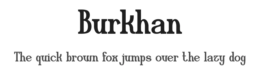 Burkhan by Gilang Ternadho β Decorative Font