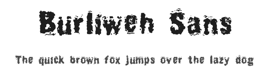 Burliweh Sans by Bumbayo Font Fabrik β Decorative Font