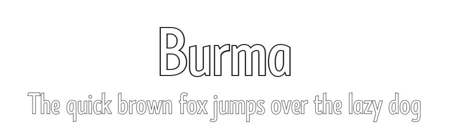 Burma by Runsell Studio β Sans Serif Font